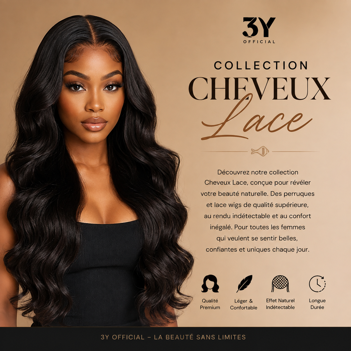 Perruques lace et extensions en cheveux humains – 3Y Official