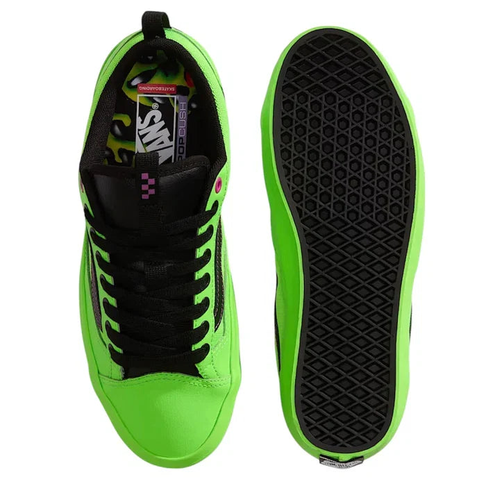 Vans 'Skate Old Skool 36+' Shoes - Acid Airbrush Black/Green Gecko