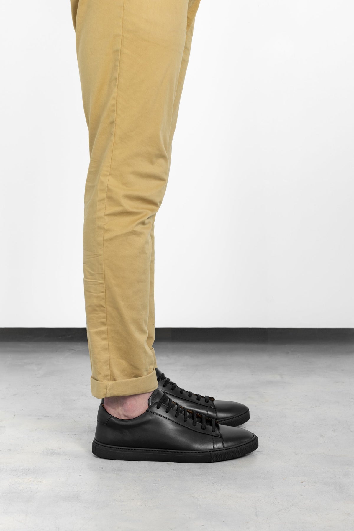 Black Calfskin Città Sneaker