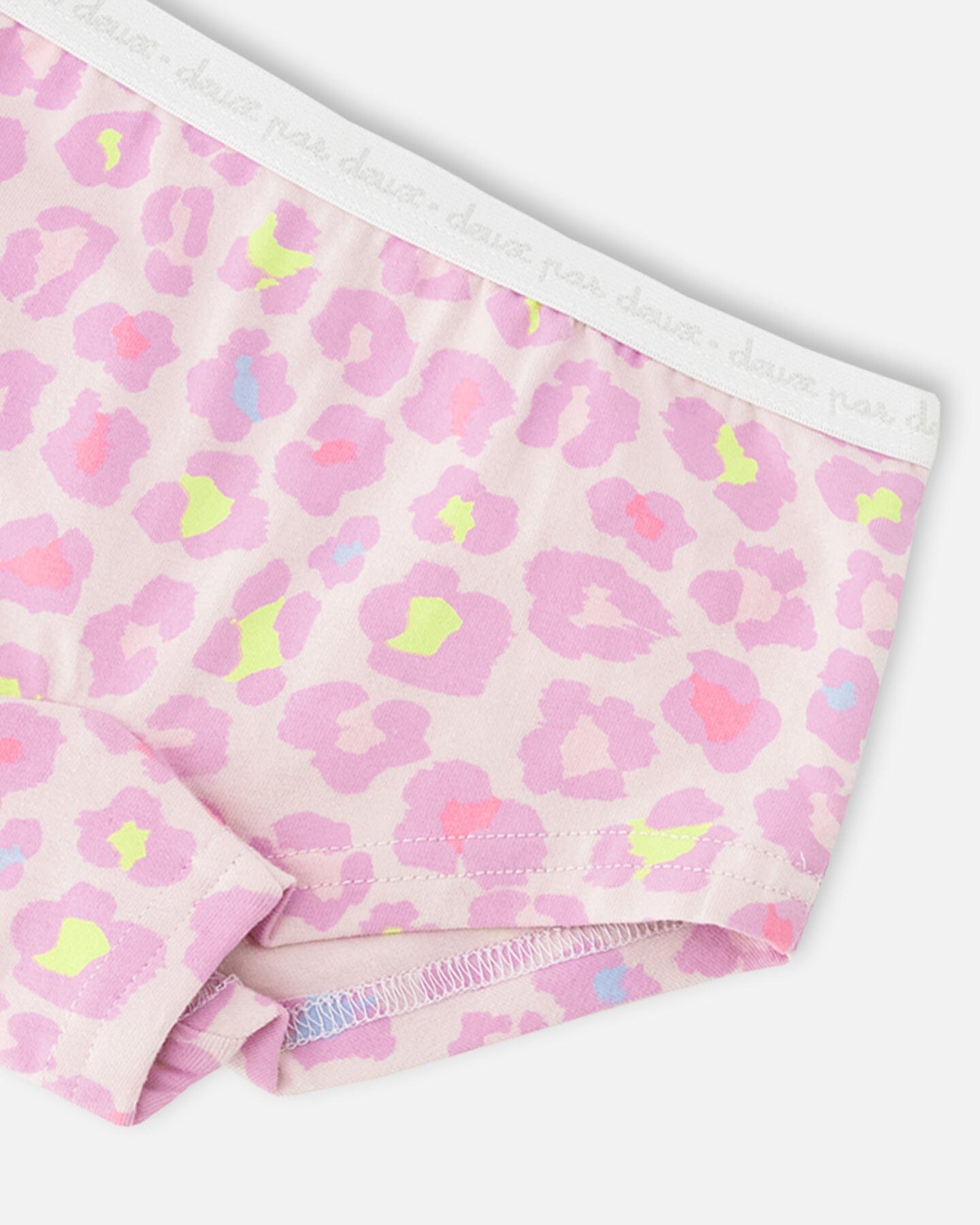 Organic Cotton Boyshort Panty Purple Animal Print