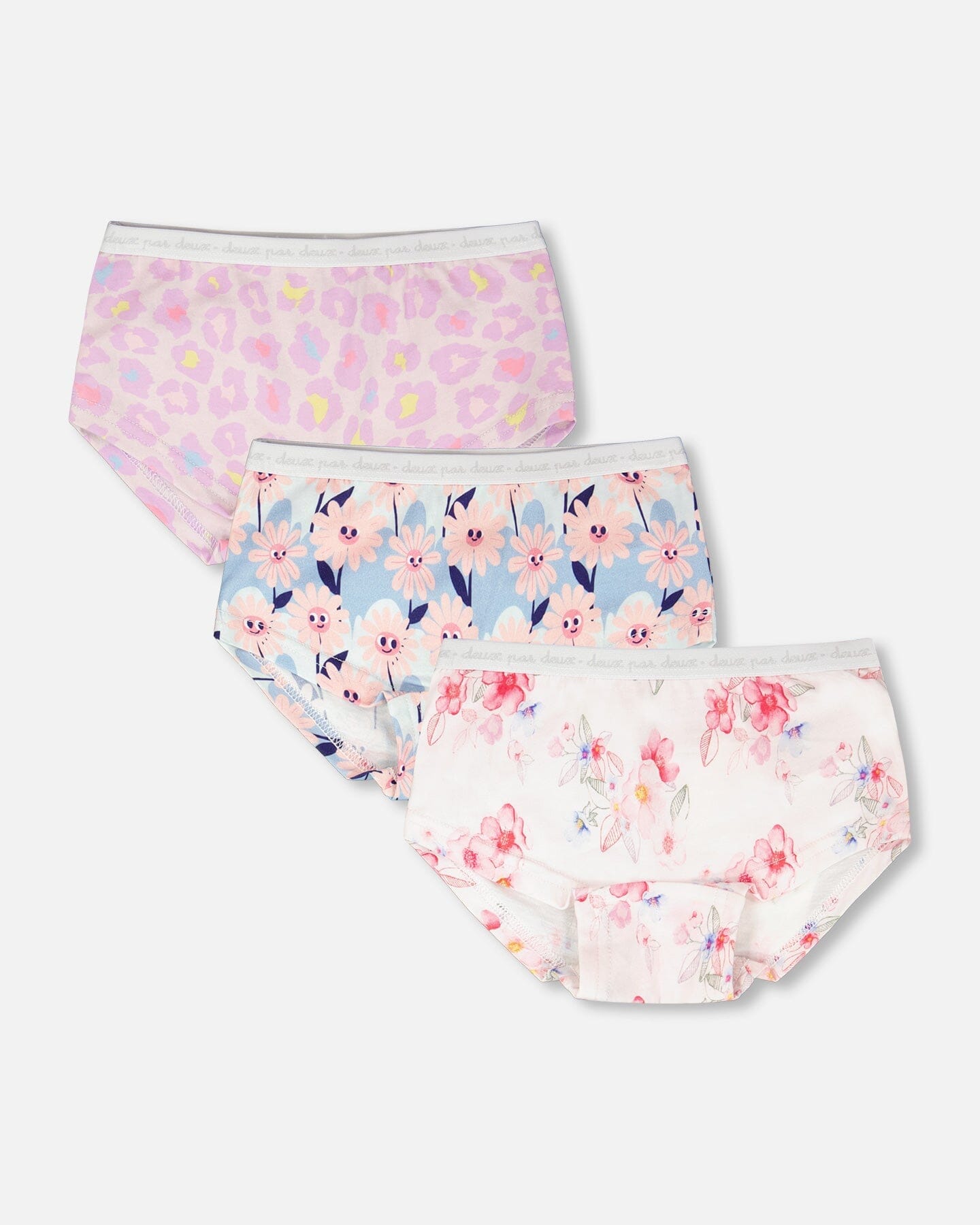 Printed Boyshort Panties (Pack Of 3) In Organic Cotton