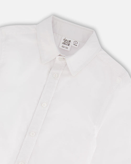 Button Down Long Sleeve Shirt White