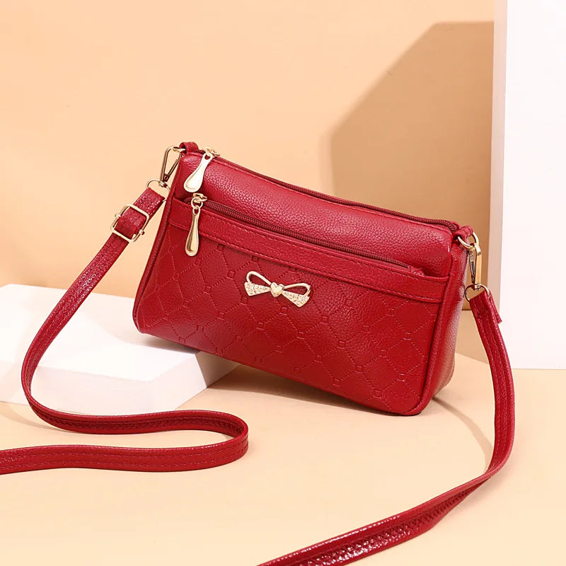 Fashion Damen Handtaschen PU-Leder Handtasche Kleine Umhängetasche Damen Hochwertige Umhängetasche Geldbörse Damen Sac A Main