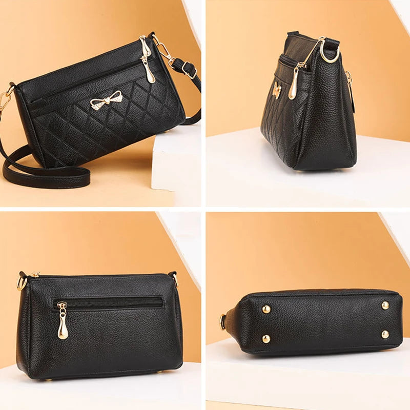 Fashion Damen Handtaschen PU-Leder Handtasche Kleine Umhängetasche Damen Hochwertige Umhängetasche Geldbörse Damen Sac A Main