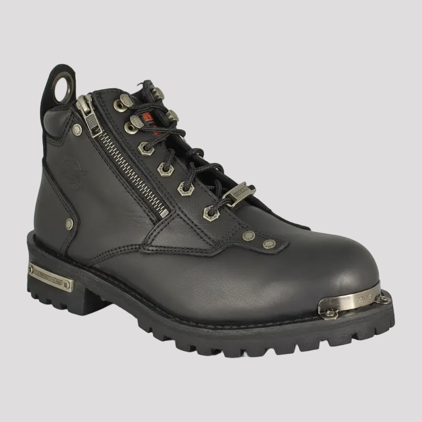 Milwaukee Leather Damen 6" Doppelreißverschluss-Motorradstiefel
