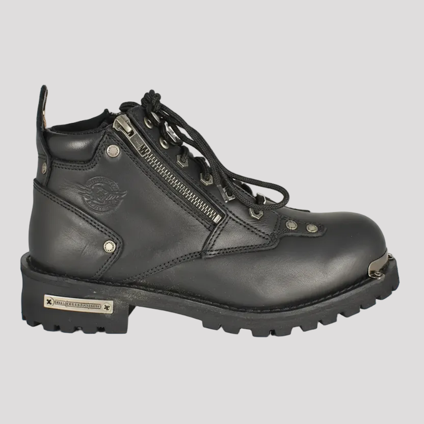 Milwaukee Leather Damen 6" Doppelreißverschluss-Motorradstiefel