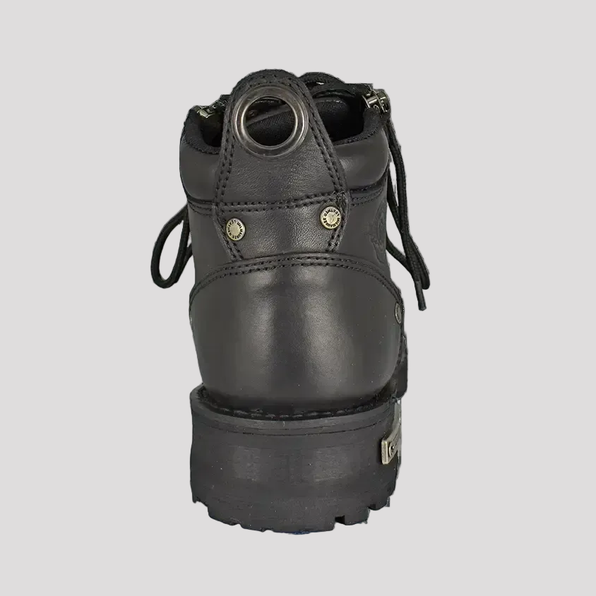 Milwaukee Leather Damen 6" Doppelreißverschluss-Motorradstiefel