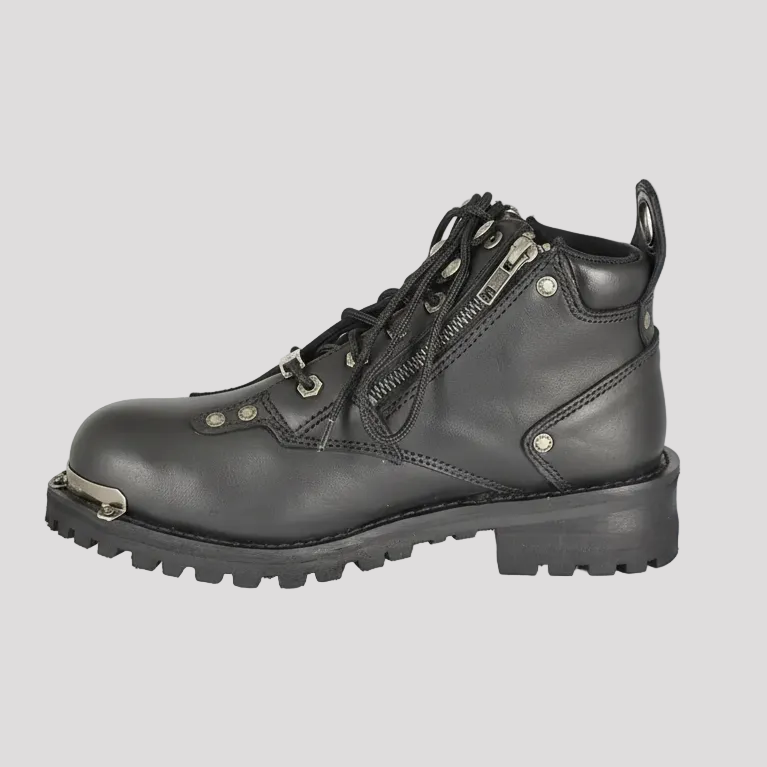 Milwaukee Leather Damen 6" Doppelreißverschluss-Motorradstiefel