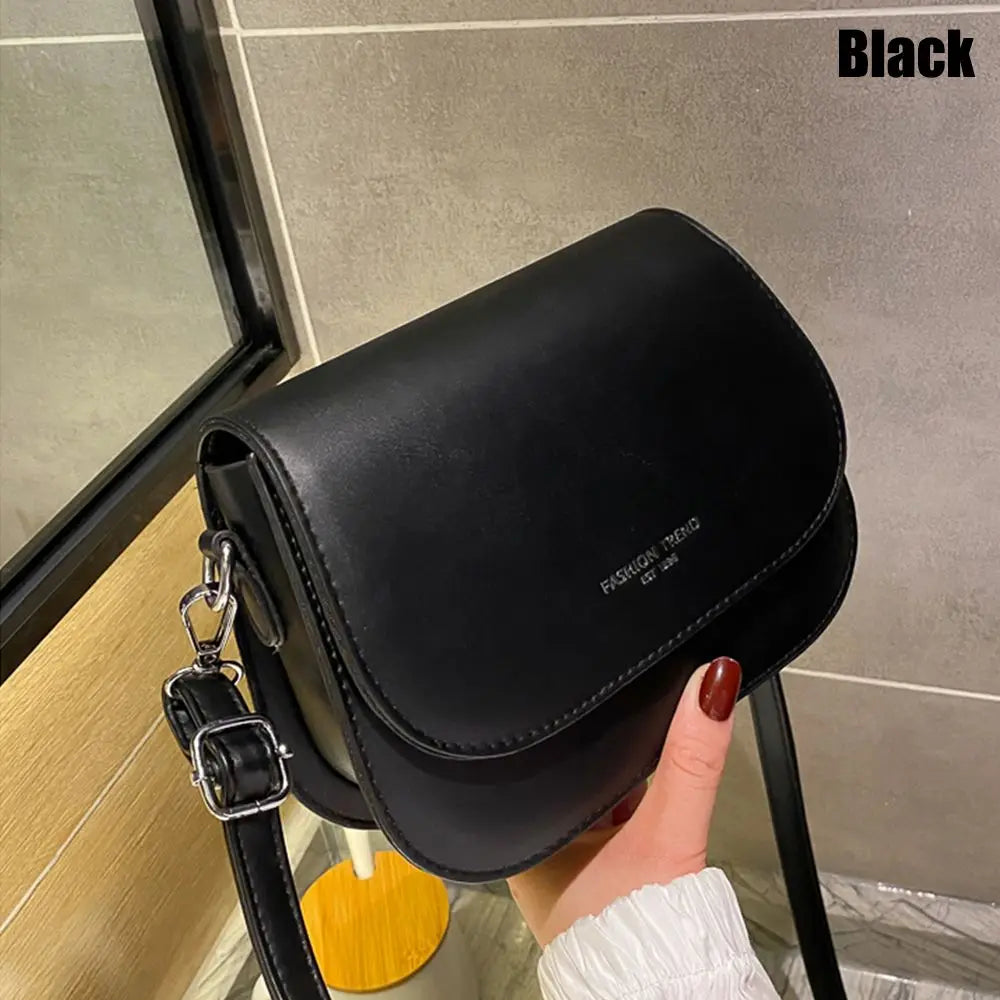 Damen Einfarbige Sattel-Umhängetasche Umhängetasche Klappbare Kuriertasche Damenhandtaschen