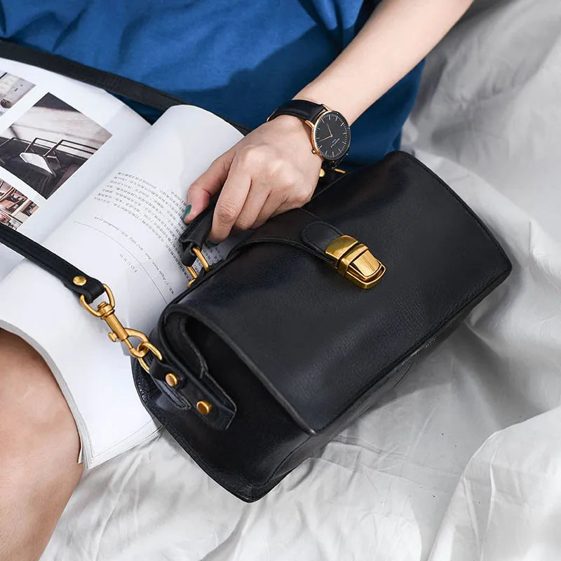 Organizer Designer handgemachte Vintage Damenhandtaschen aus echtem Leder für Outdoor-Partys, modische Luxus-Schultertasche aus echtem Rindsleder
