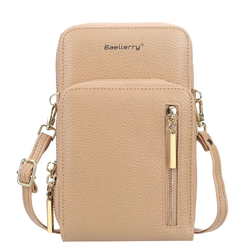 Neue Damen Handtaschen PU Leder Reißverschluss Umhängetaschen Große Kapazität Umhängetaschen Lässige Crossbody Taschen für Frauen Handy Geldbörse