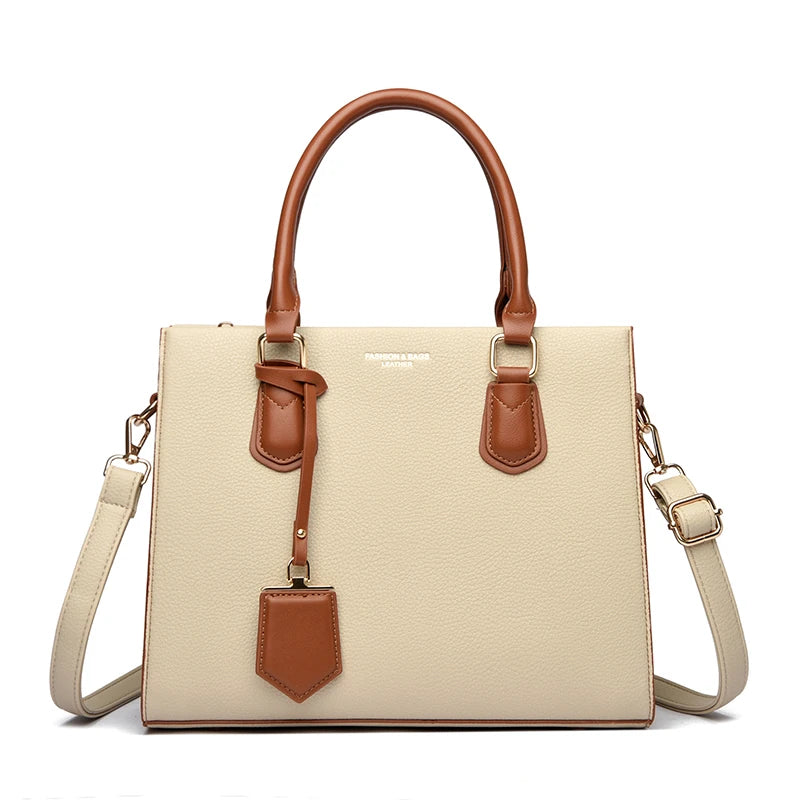 Luxuriöse Damenhandtaschen 3 Schichten Große Kapazität Damen Umhängetaschen Hochwertige PU-Leder Pendler Umhängetaschen Für Damen Sac