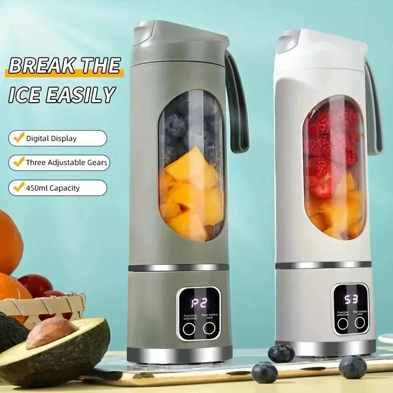 Portable Juicer & Handheld Blender – USB Charging Juice Maker for Smoothies, Milkshakes & Fruit Juices