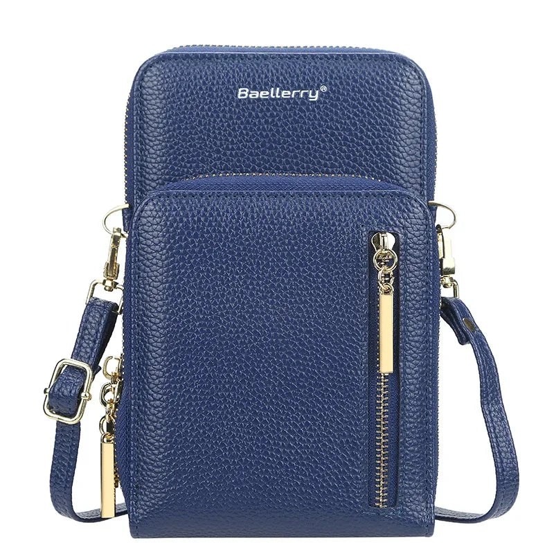 Neue Damen Handtaschen PU Leder Reißverschluss Umhängetaschen Große Kapazität Umhängetaschen Lässige Crossbody Taschen für Frauen Handy Geldbörse