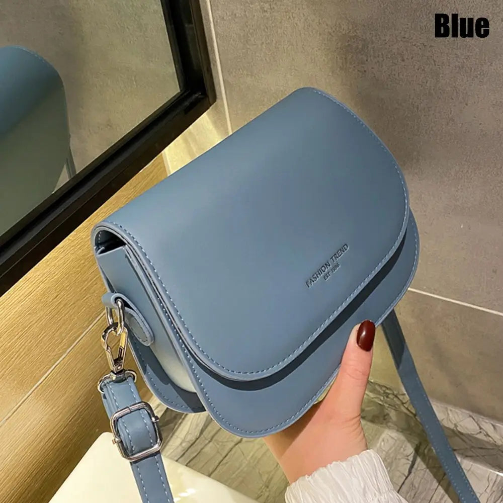 Damen Einfarbige Sattel-Umhängetasche Umhängetasche Klappbare Kuriertasche Damenhandtaschen