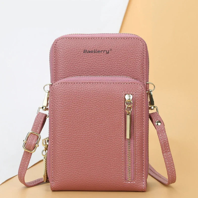 Neue Damen Handtaschen PU Leder Reißverschluss Umhängetaschen Große Kapazität Umhängetaschen Lässige Crossbody Taschen für Frauen Handy Geldbörse