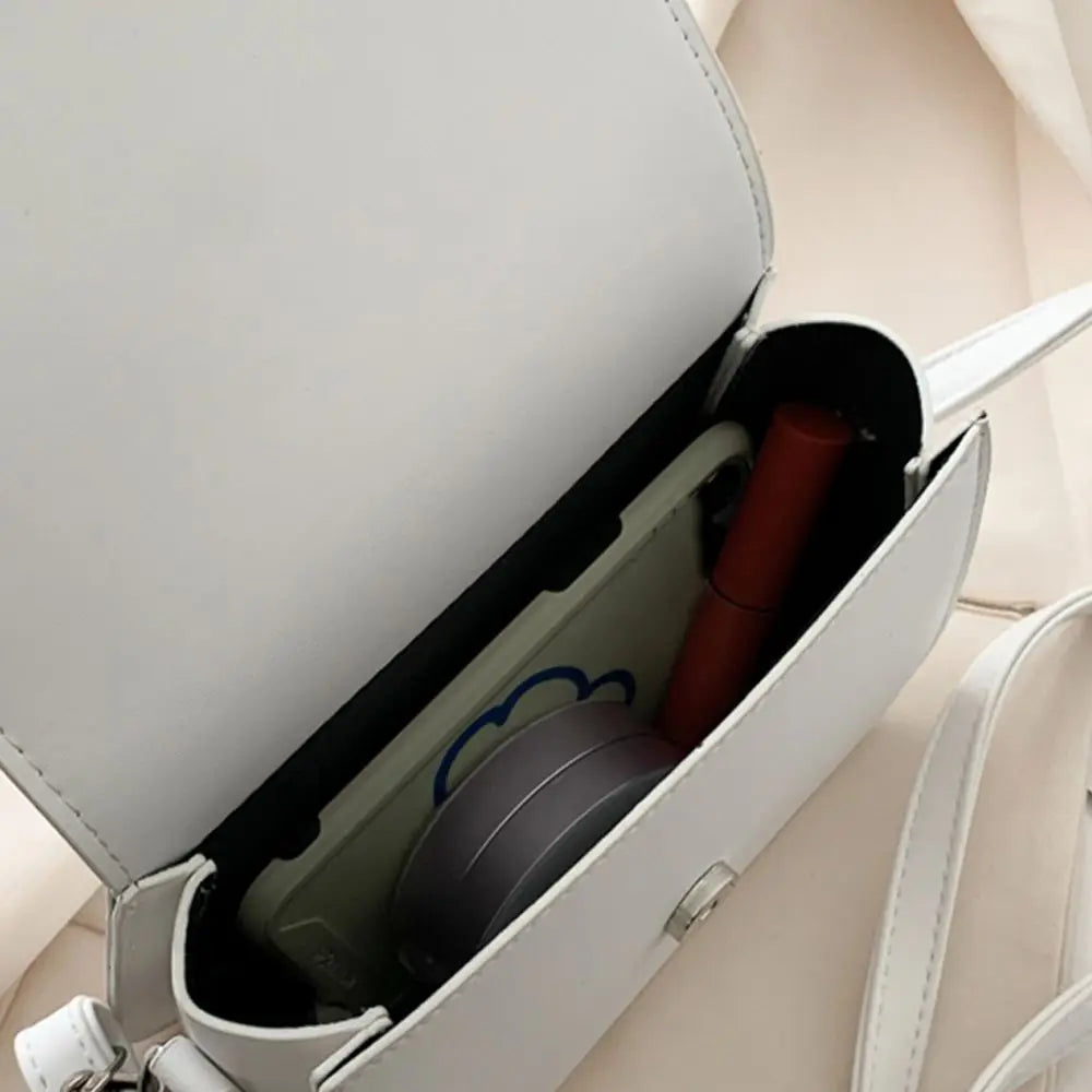 Damen Einfarbige Sattel-Umhängetasche Umhängetasche Klappbare Kuriertasche Damenhandtaschen