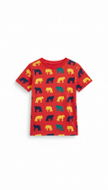 T-shirt enfant motif rouge électrique