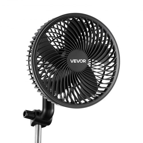 Plant Fan, Grow Tent Clip On Fan Rechargeable, Type-C Port with 9