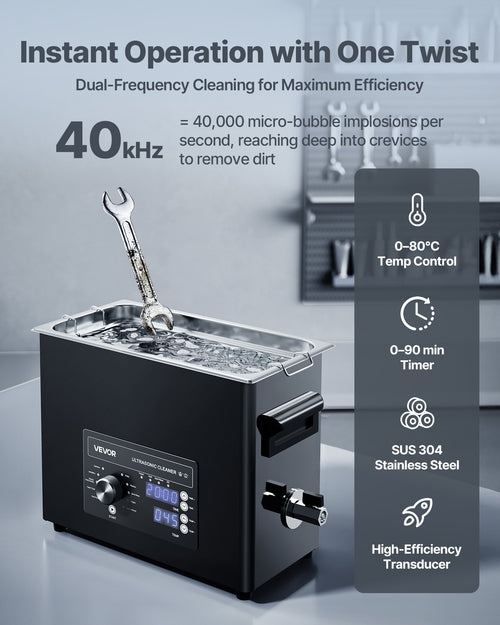 6L Ultrasonic Cleaner, Professional Ultrasonic Cleaner Machine with