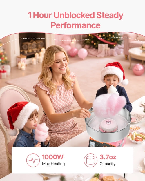 Cotton Candy Machine Commercial, 1000W Electric Candy Floss Maker,