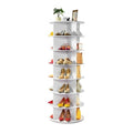 7 Tiers Rotating Shoe Rack Tower, 360° Spinning Shoe Rack, Revolving