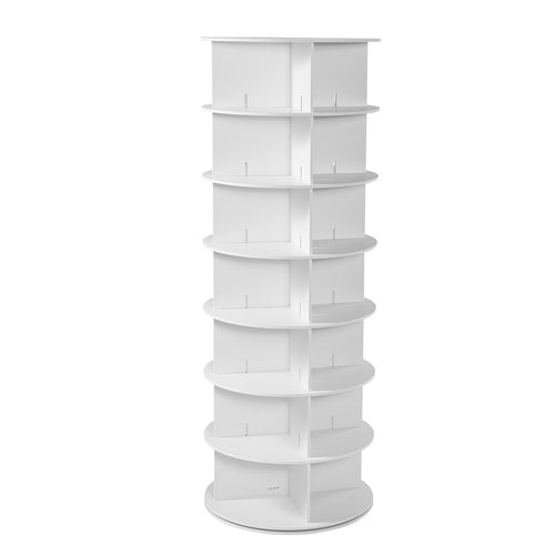 7 Tiers Rotating Shoe Rack Tower, 360° Spinning Shoe Rack, Revolving