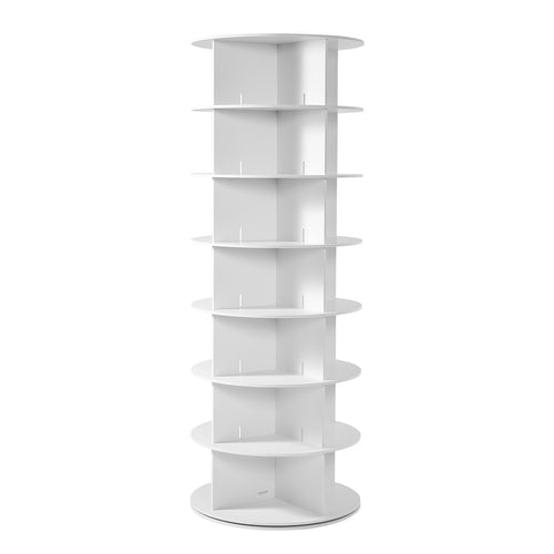 7 Tiers Rotating Shoe Rack Tower, 360° Spinning Shoe Rack, Revolving